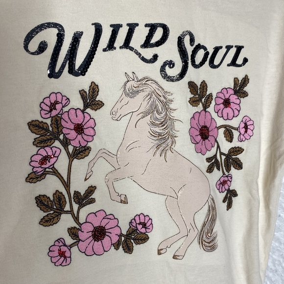 M&S originals wild soul horse theme t shirt - Picture 2 of 4
